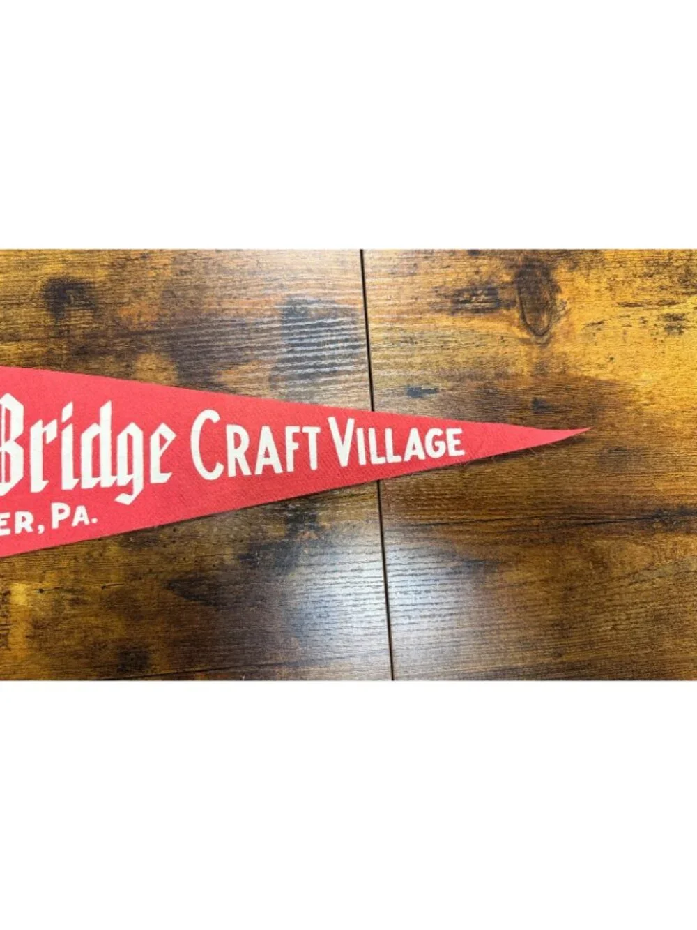 Vintage Mill Bridge Craft Village Lancaster, PA pennant